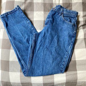 Lee Vintage Women's Medium Wash High Rise Mom Oversized Jean Fits Like Sz 8